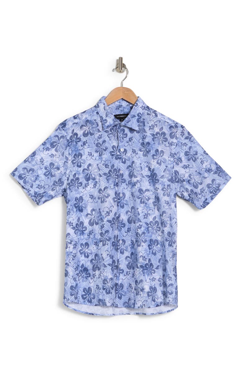 WESTZEROONE Balto Floral Short Sleeve Button-Up Shirt, Alternate, color, 