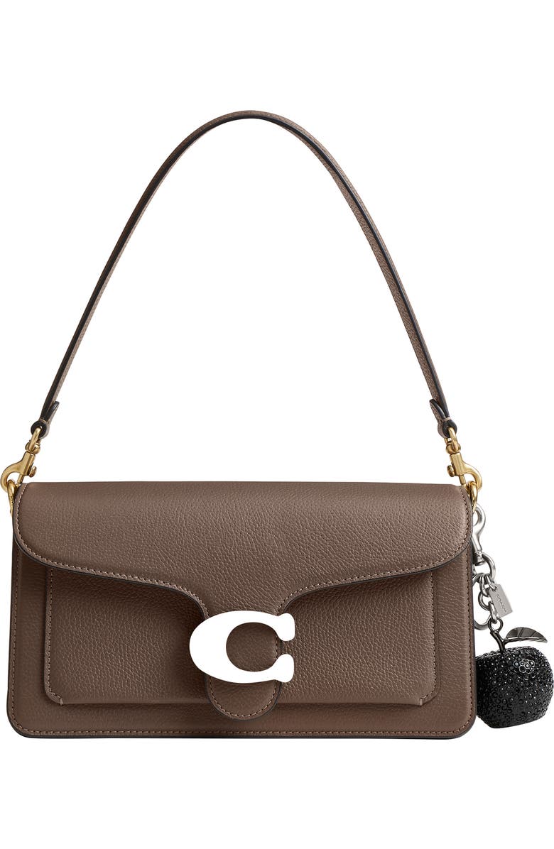 COACH Small Crystal Apple Bag Charm, Alternate, color, Lh/ Black