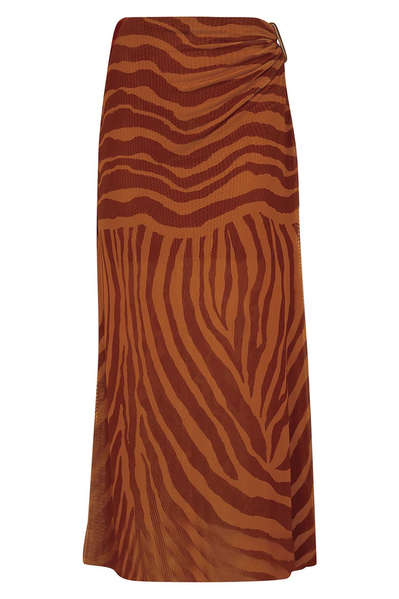 Sundown Amira Cover-Up Skirt, Alternate, color, BROWN MULTI