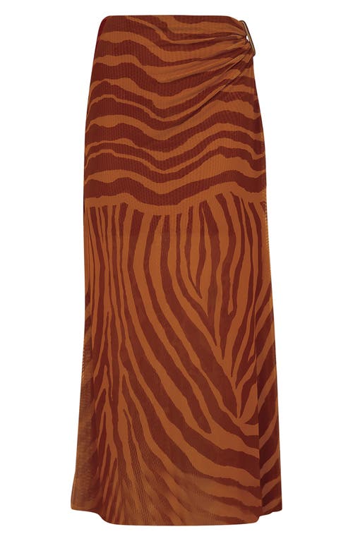 Vix Paula Hermanny Sundown Amira Cover-up Skirt In Brown