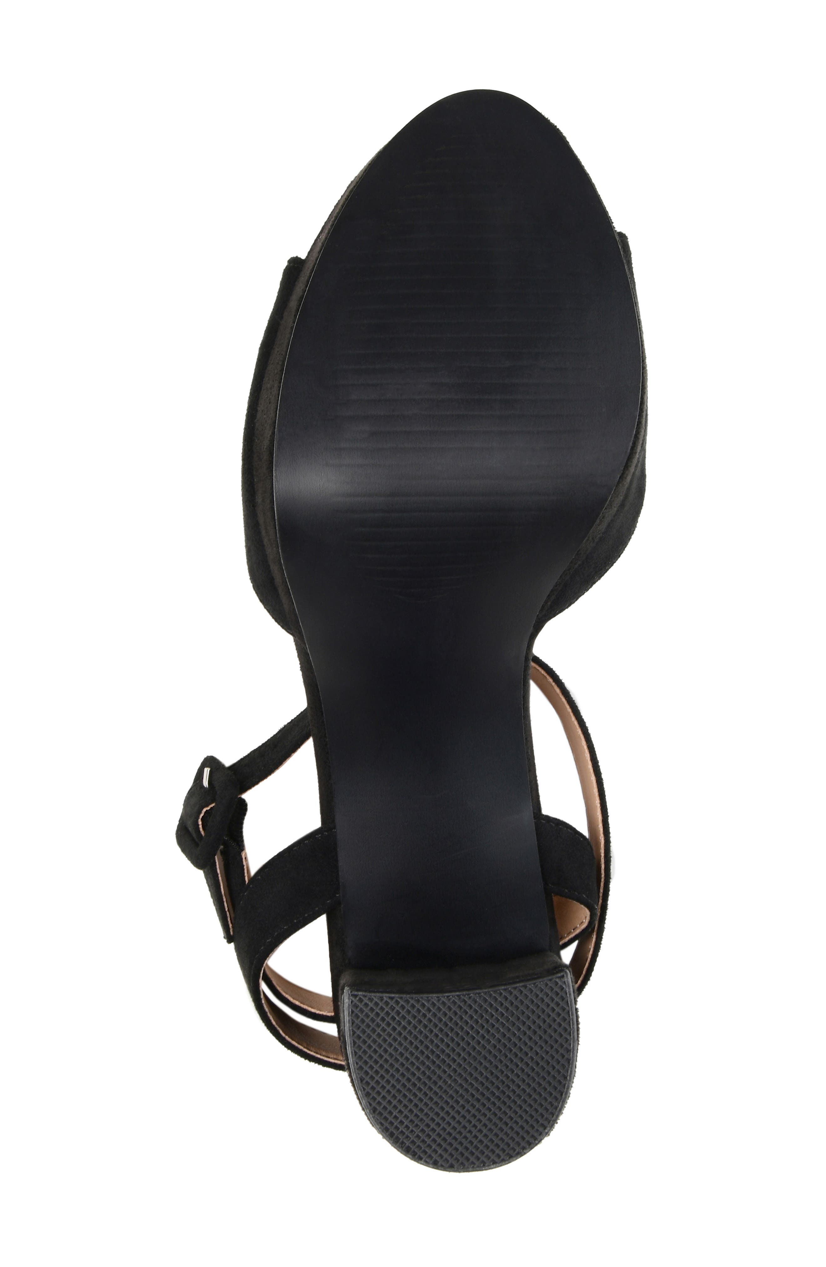 Journee Collection JOURNEE Nairri Platform Sandal, Alternate, color, Black