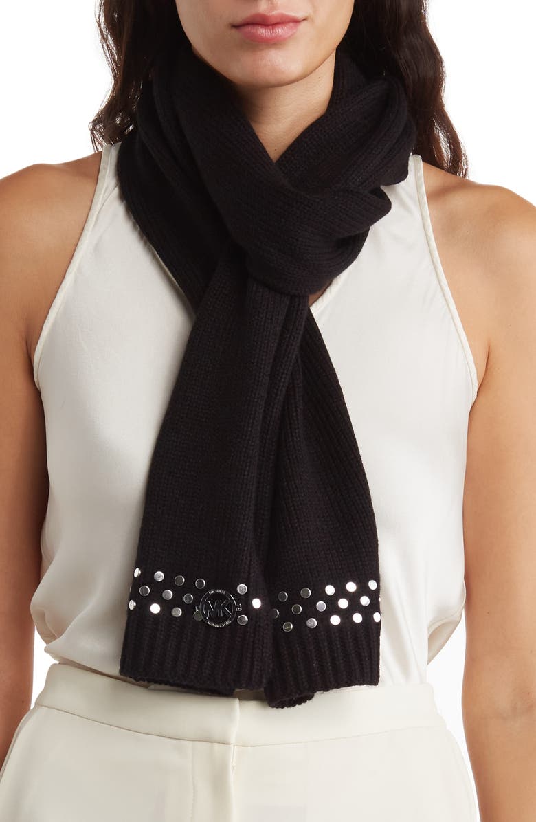 Michael Kors Disk Studded Scarf, Main, color,