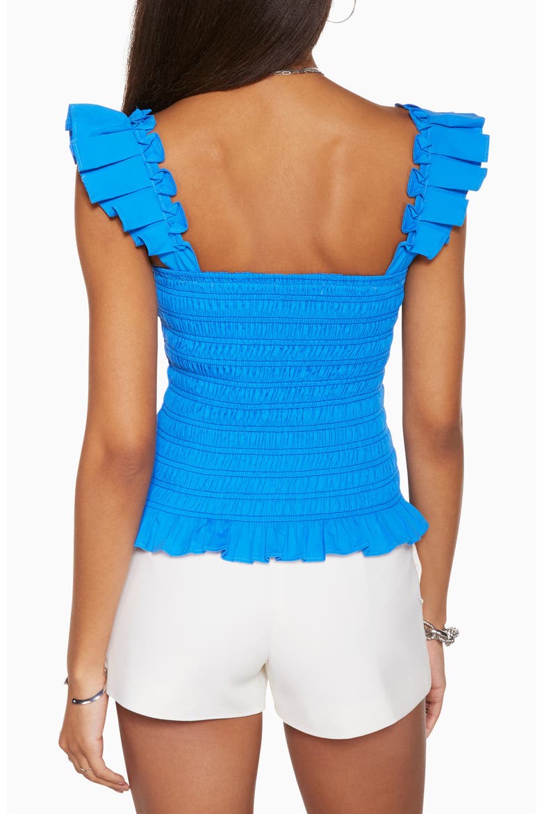 Riley Flutter Sleeve Smocked Tank, Alternate, color, HORIZON