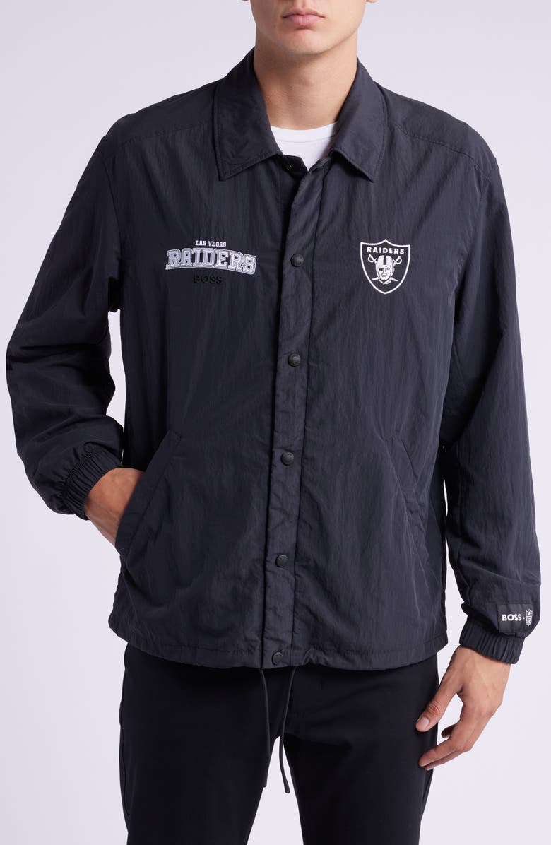 Boss X NFL x NFL Otto Jacket, Alternate, color, Las Vegas Raiders