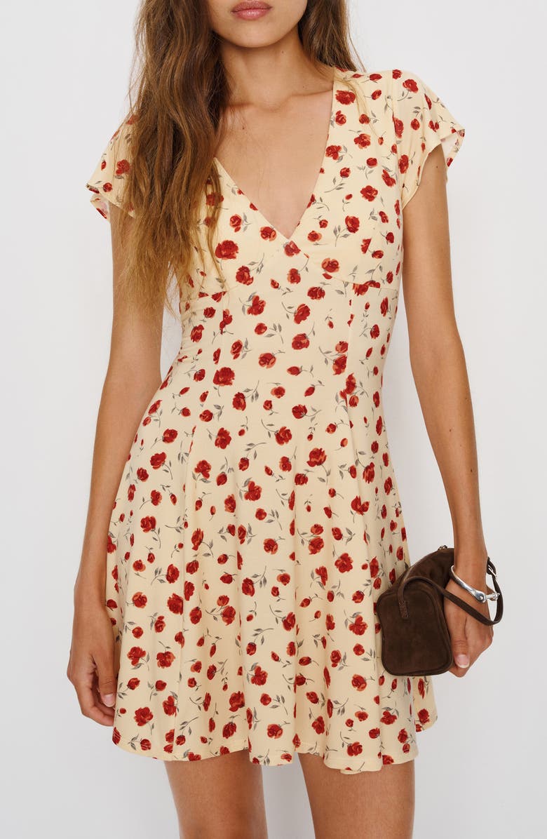 Reformation Olivia Fit & Flare Dress, Alternate, color, Arlington