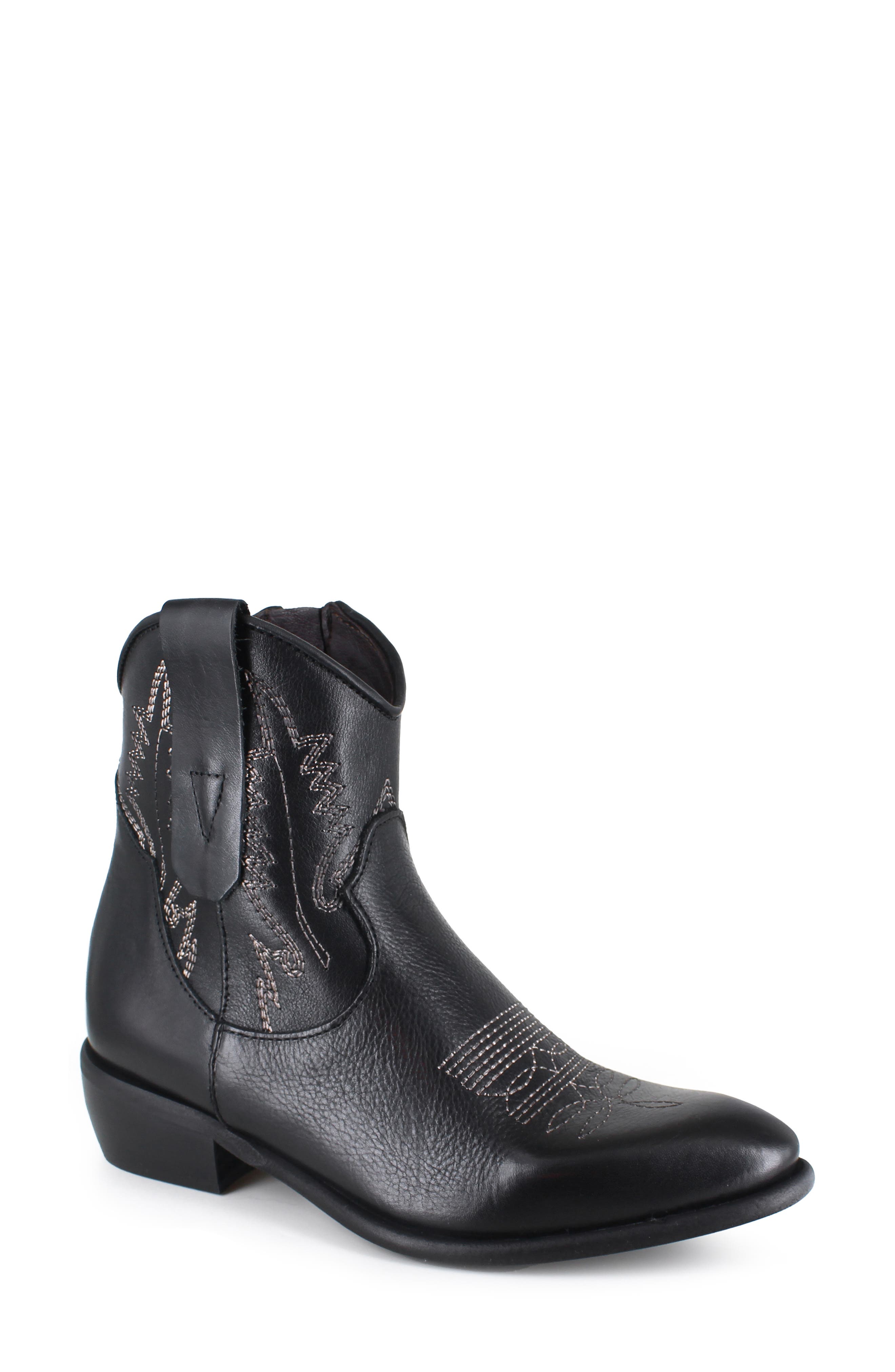 ZIGI Everith Western Boot, Main, color, Black Leather