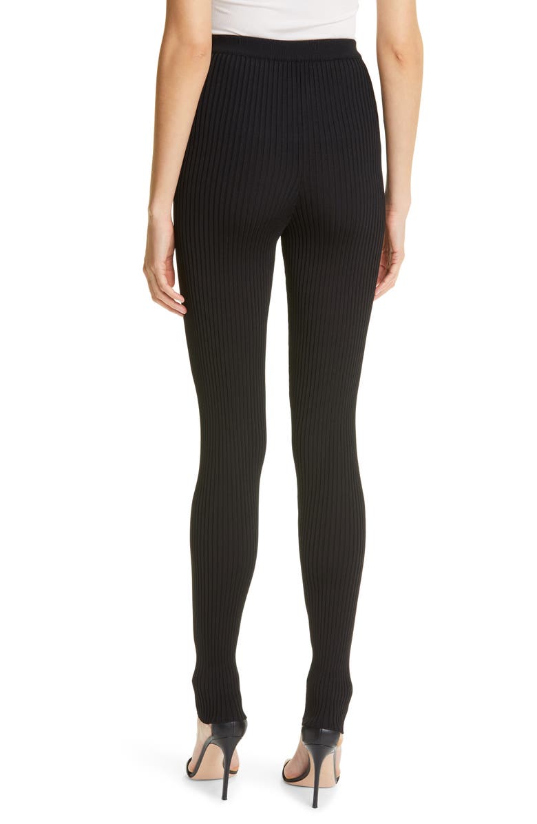 St. John Collection Wide Ribbed Ankle Pants, Alternate, color, 