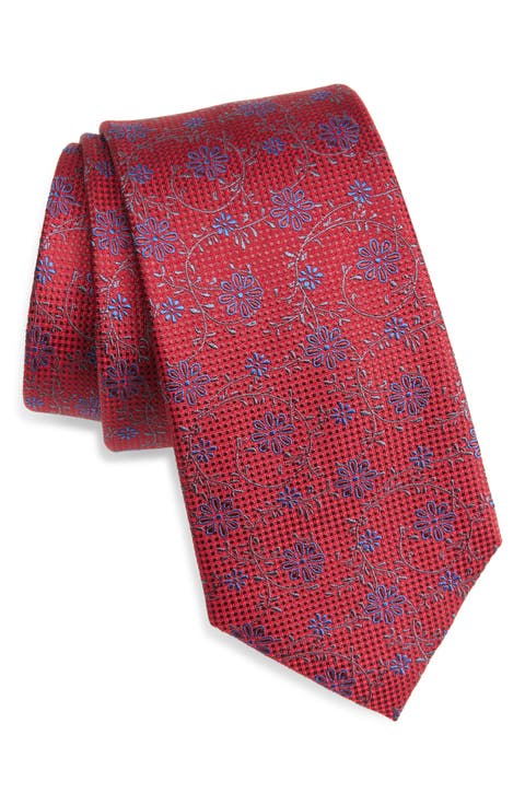 Floral Silk Tie