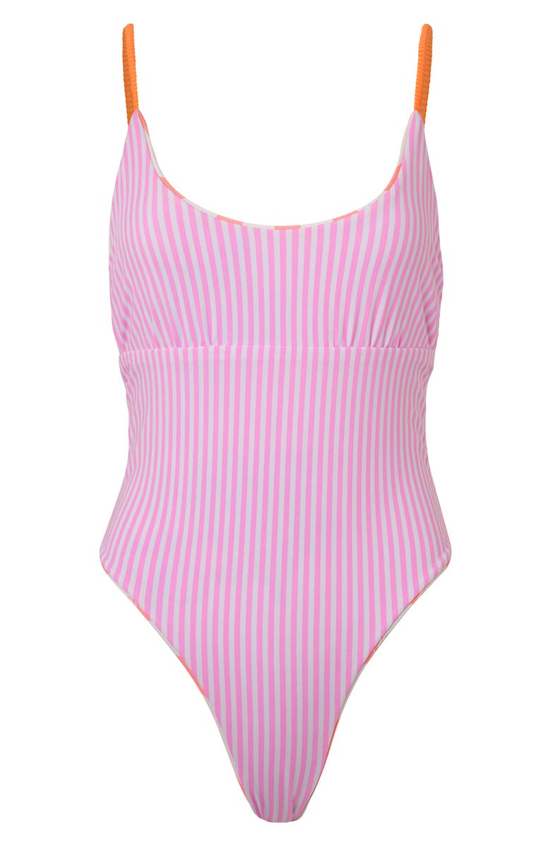 Maaji Hula Harmony Wanda Reversible One-Piece Swimsuit, Alternate, color, Beige Khaki