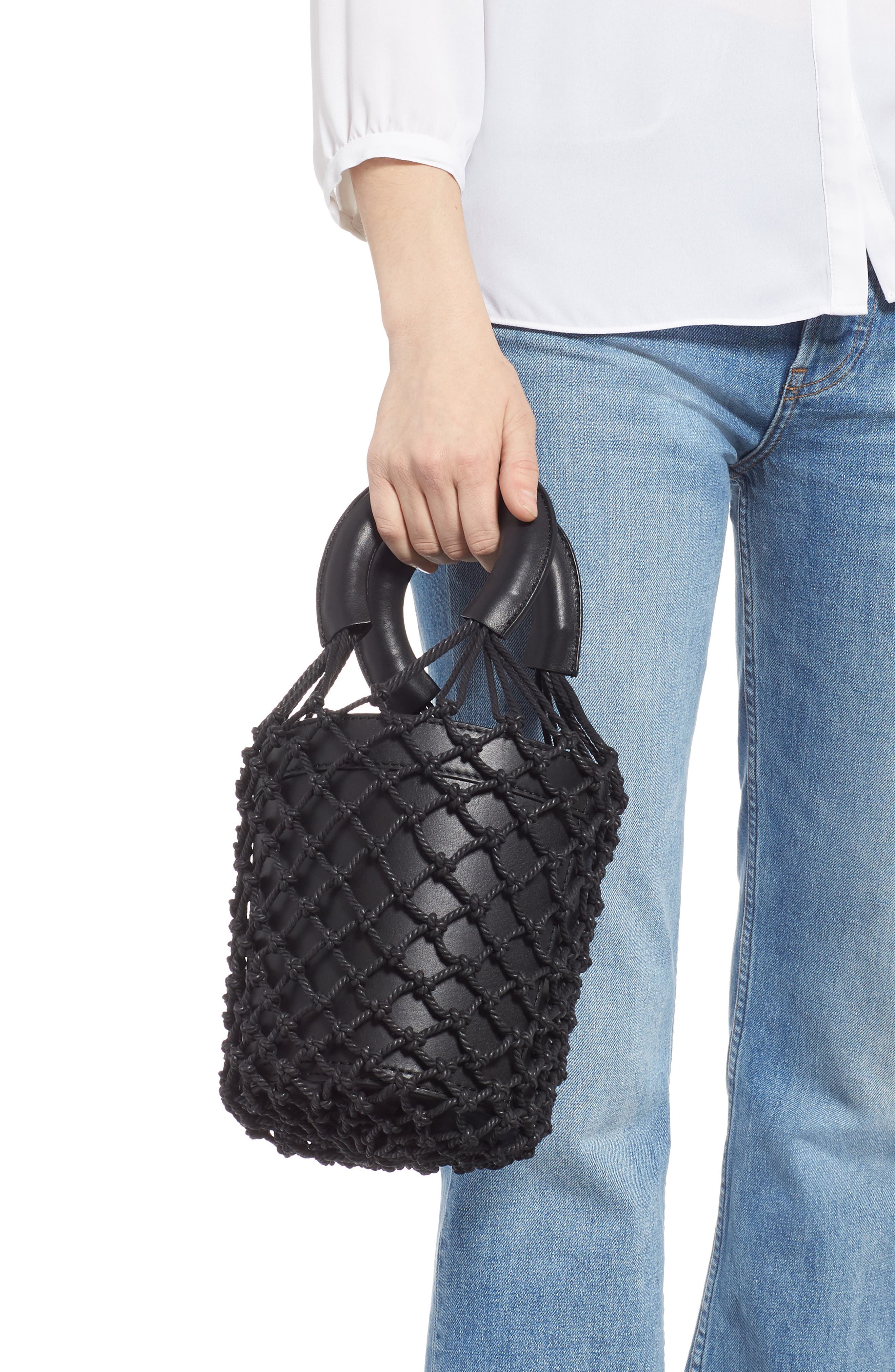 STAUD Moreau Cage Bucket Bag, Alternate, color, 