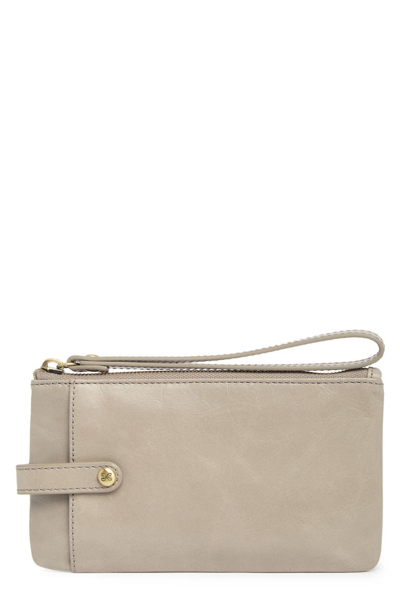 King Leather Clutch, Main, color, DRIFTWOOD