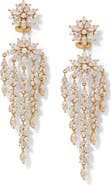 Nadri Sav Drama Cubic Zirconia Chandelier Earrings