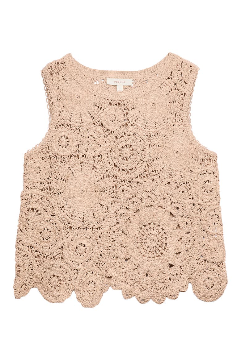 Open Knit Vest, Alternate, color, BEIGE