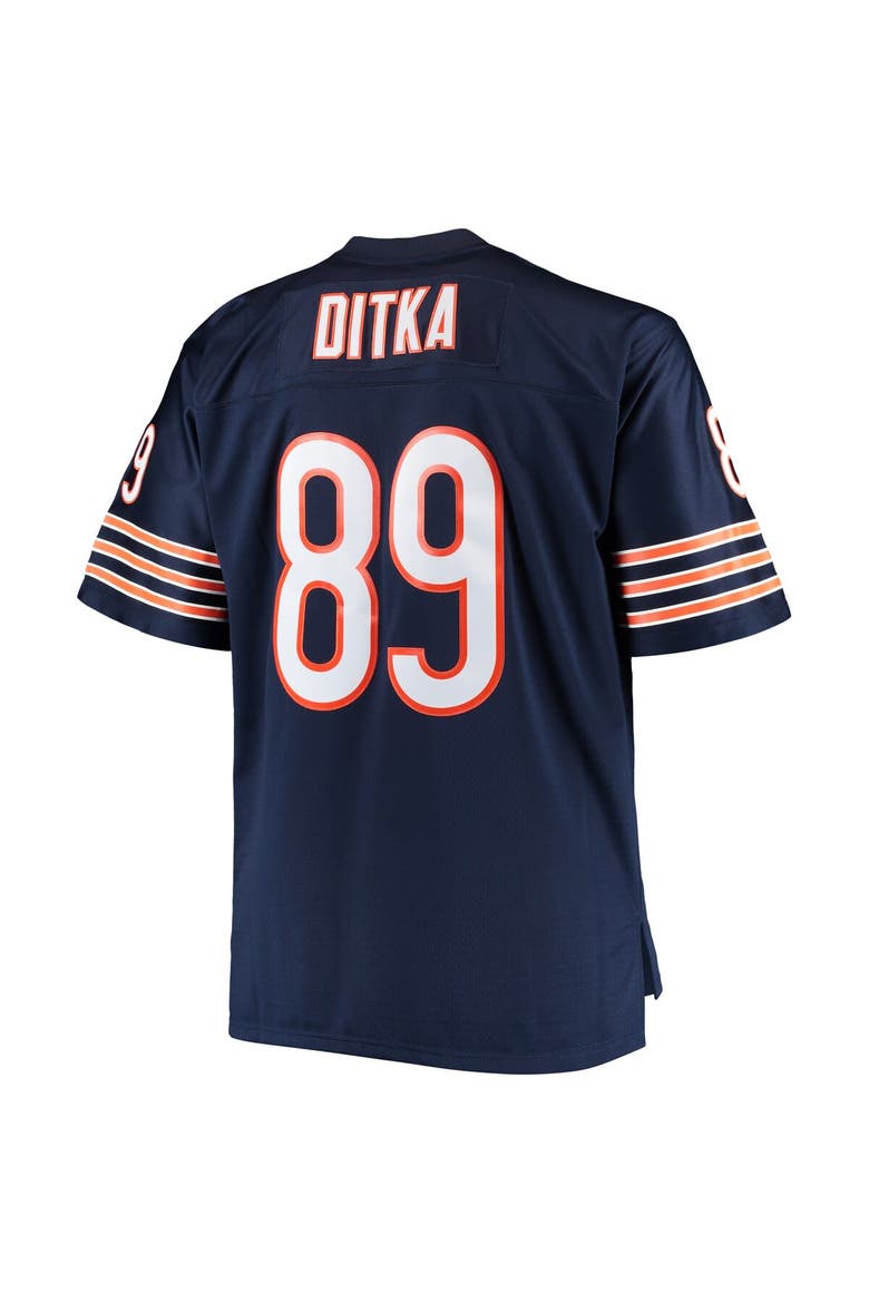 Men's Mitchell & Ness Mike Ditka Navy Chicago Bears Big & Tall 1966 Retired Player Replica Jersey, Alternate, color, Navy