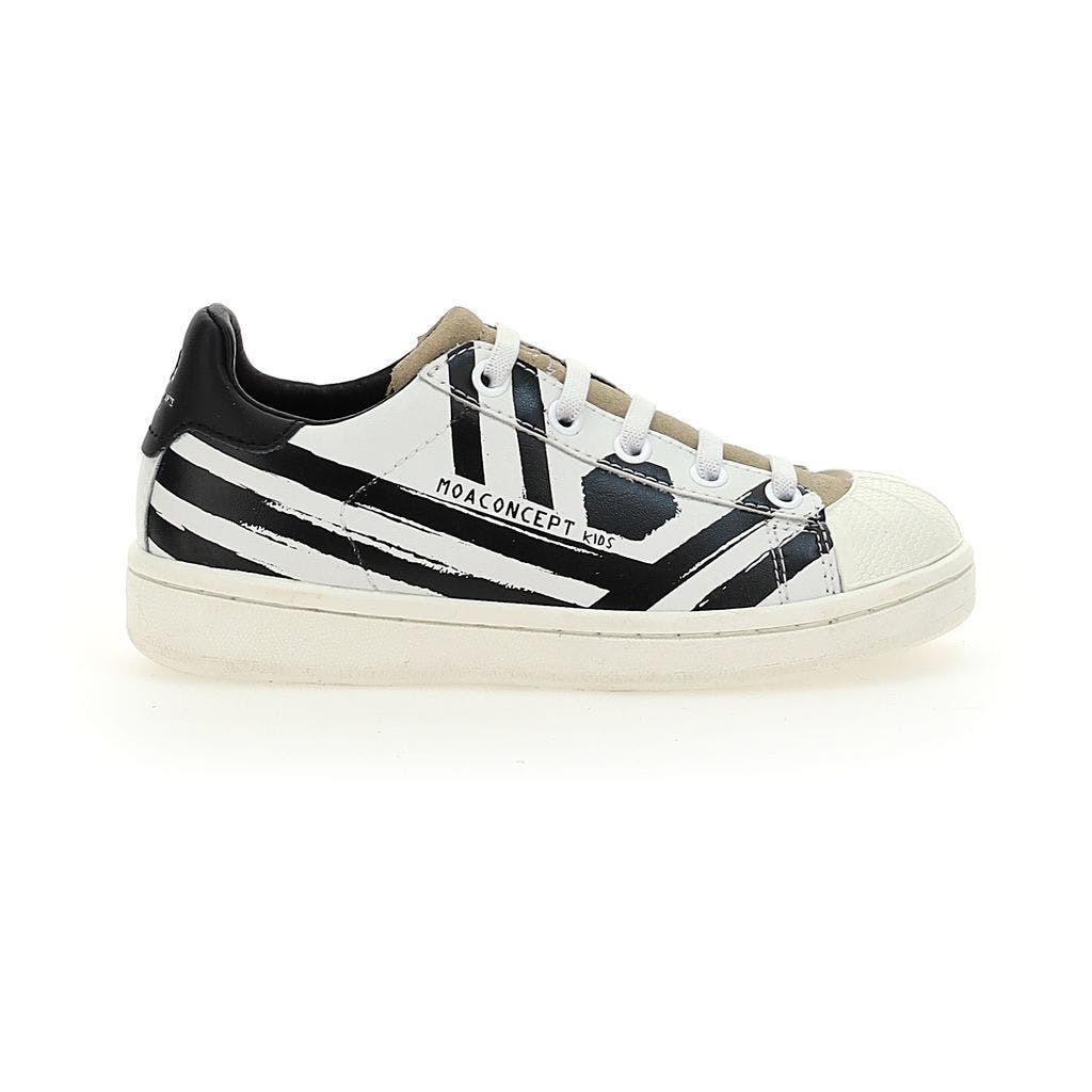 Master of Arts Striped Sneakers, Alternate, color, White