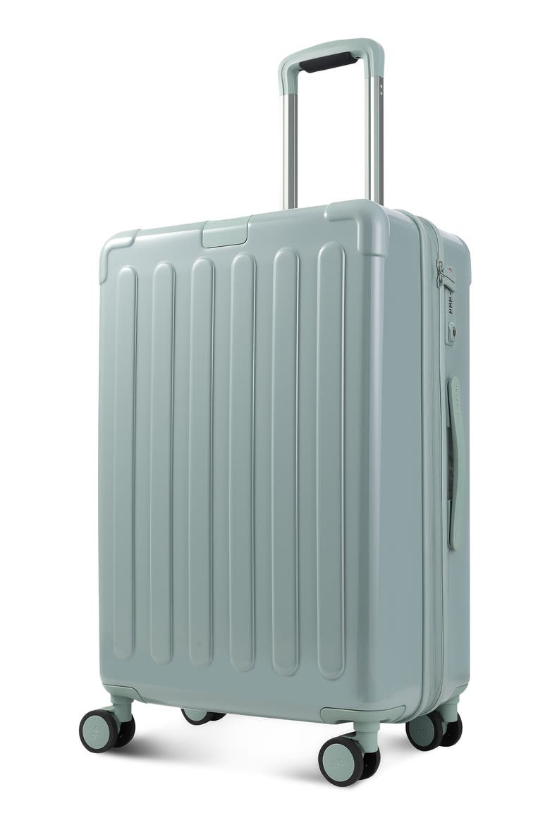 Nostos Glossy Medium Spinner Suitcase, Alternate, color, LAGUNA