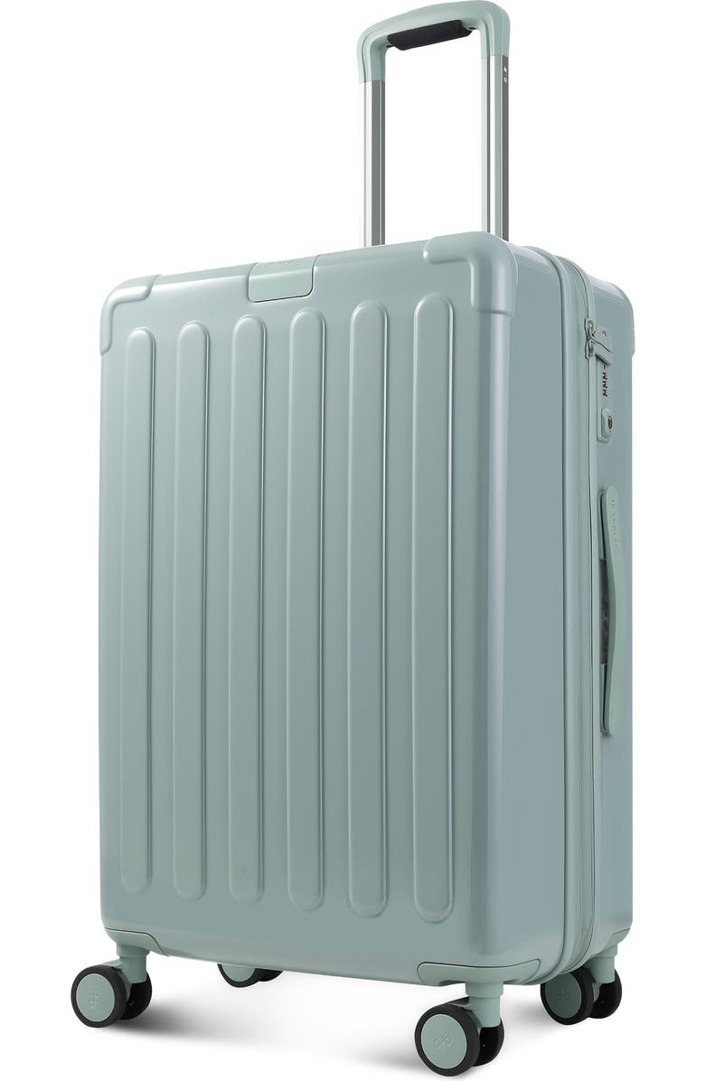 Hedgren Nostos Glossy Medium Spinner Suitcase, Alternate, color, Laguna