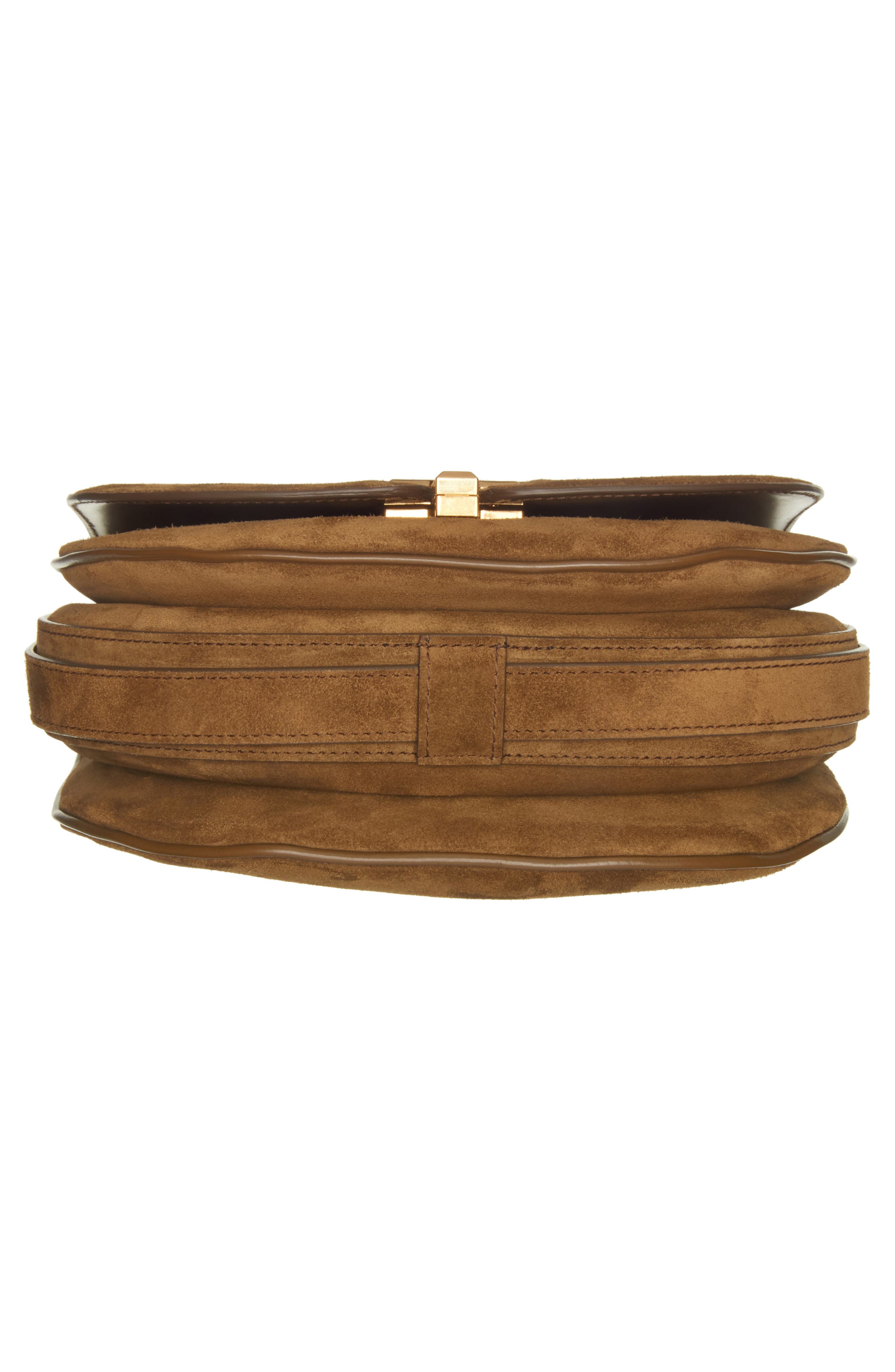 TOM FORD Wallis Suede Saddle Crossbody Bag, Alternate, color, 