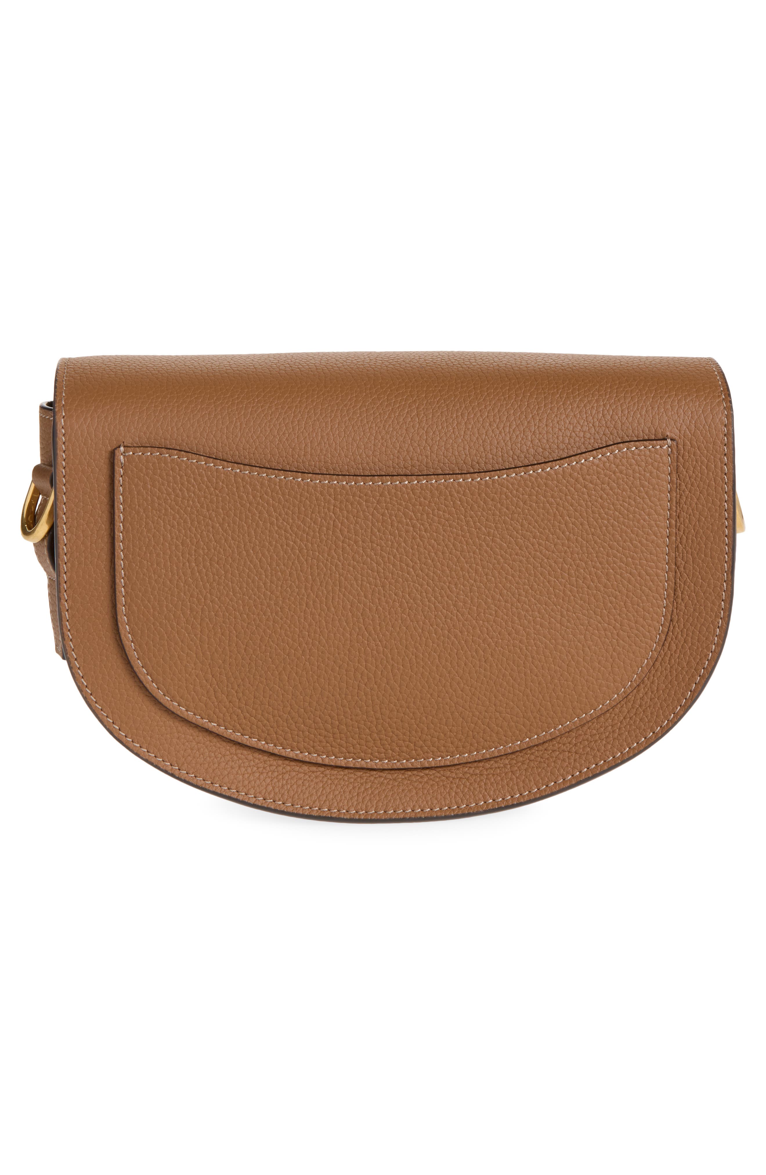 Tim Tracollina Tonda Mini Leather Crossbody Bag, Alternate, color, MARRONE CHIARO/ MARRONE