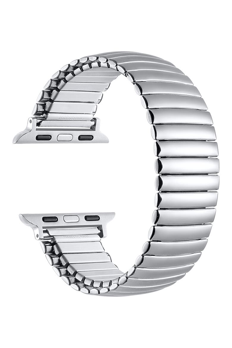 Slink 38mm Apple Watch® Stretch Watchband, Alternate, color, SILVER