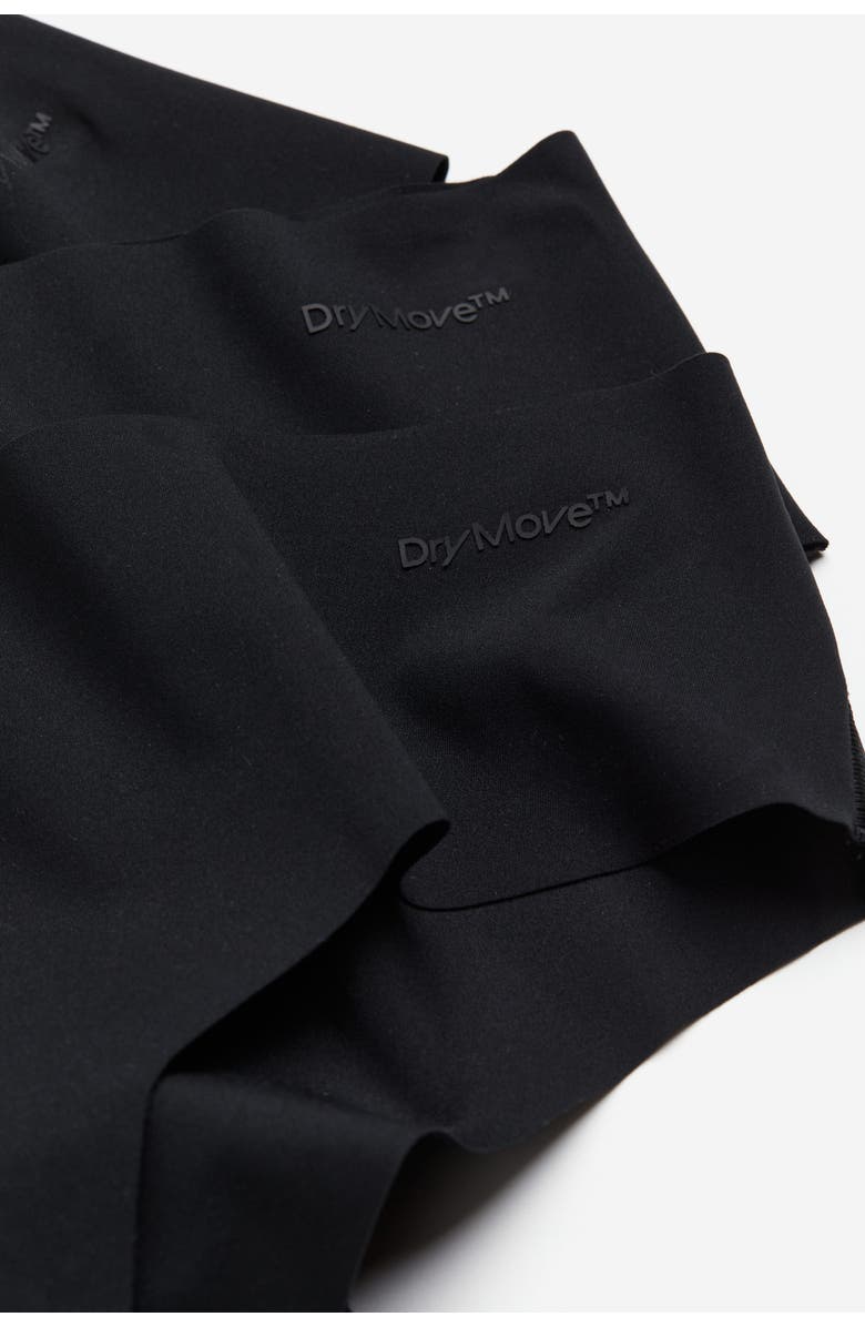H&M 3-pack Sports Hipster Briefs With Drymove, Alternate, color, Black
