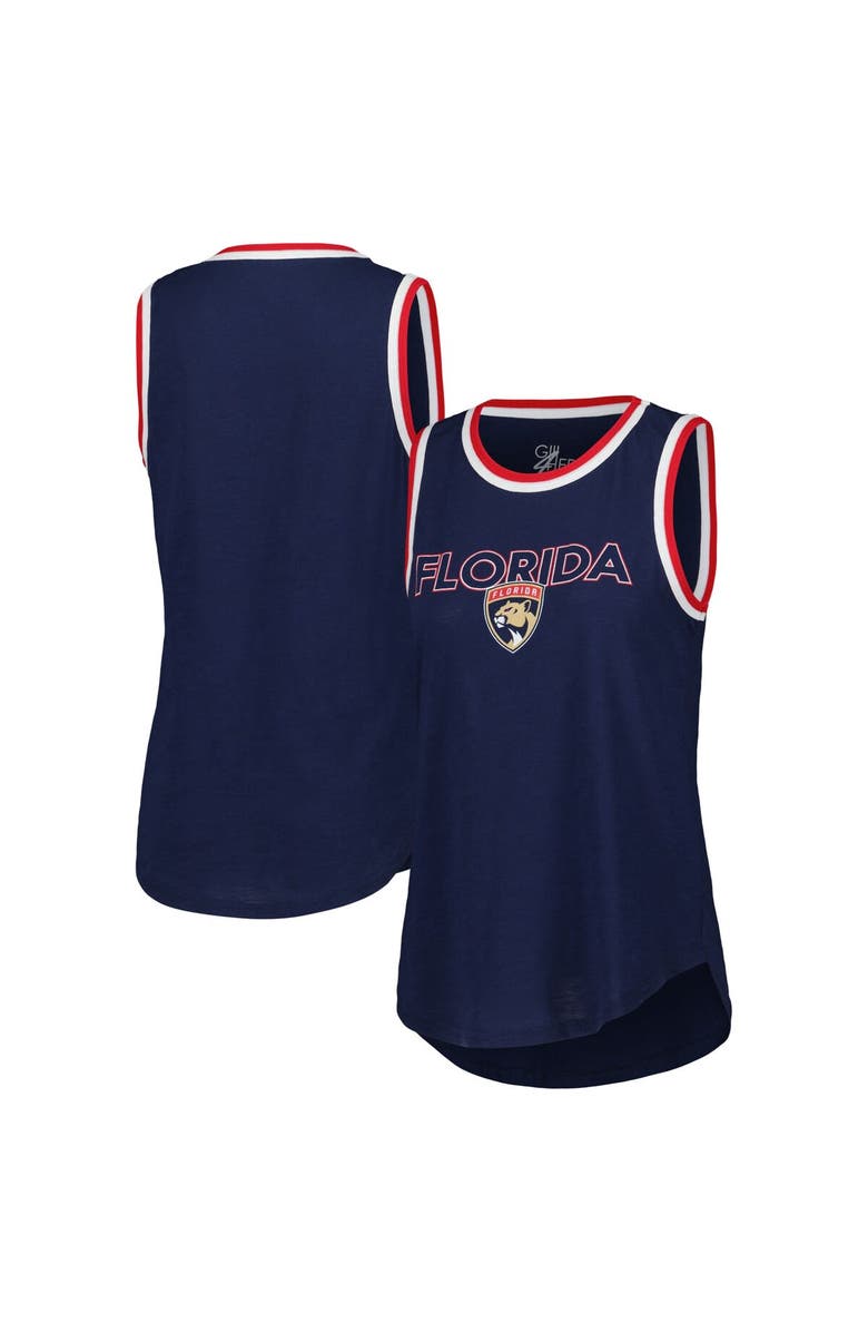 G-III 4HER BY CARL BANKS Women's G-III 4Her by Carl Banks Navy Florida Panthers Strategy Tank Top, Main, color,