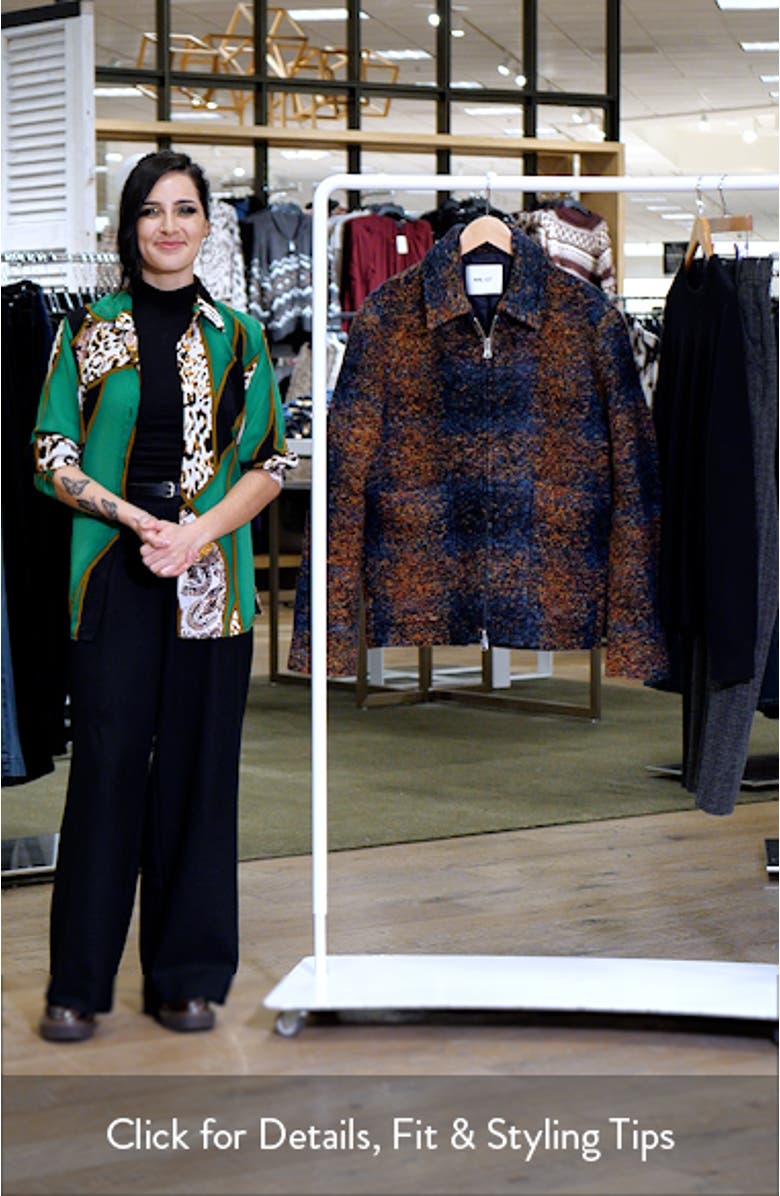 Gael 8267 Wool Blend Jacquard Shirt Jacket, sales video thumbnail