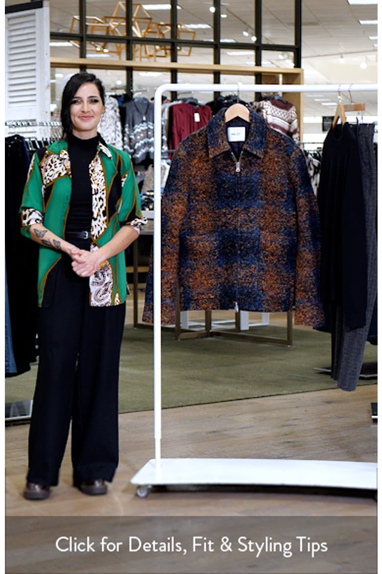 Gael 8267 Wool Blend Jacquard Shirt Jacket video