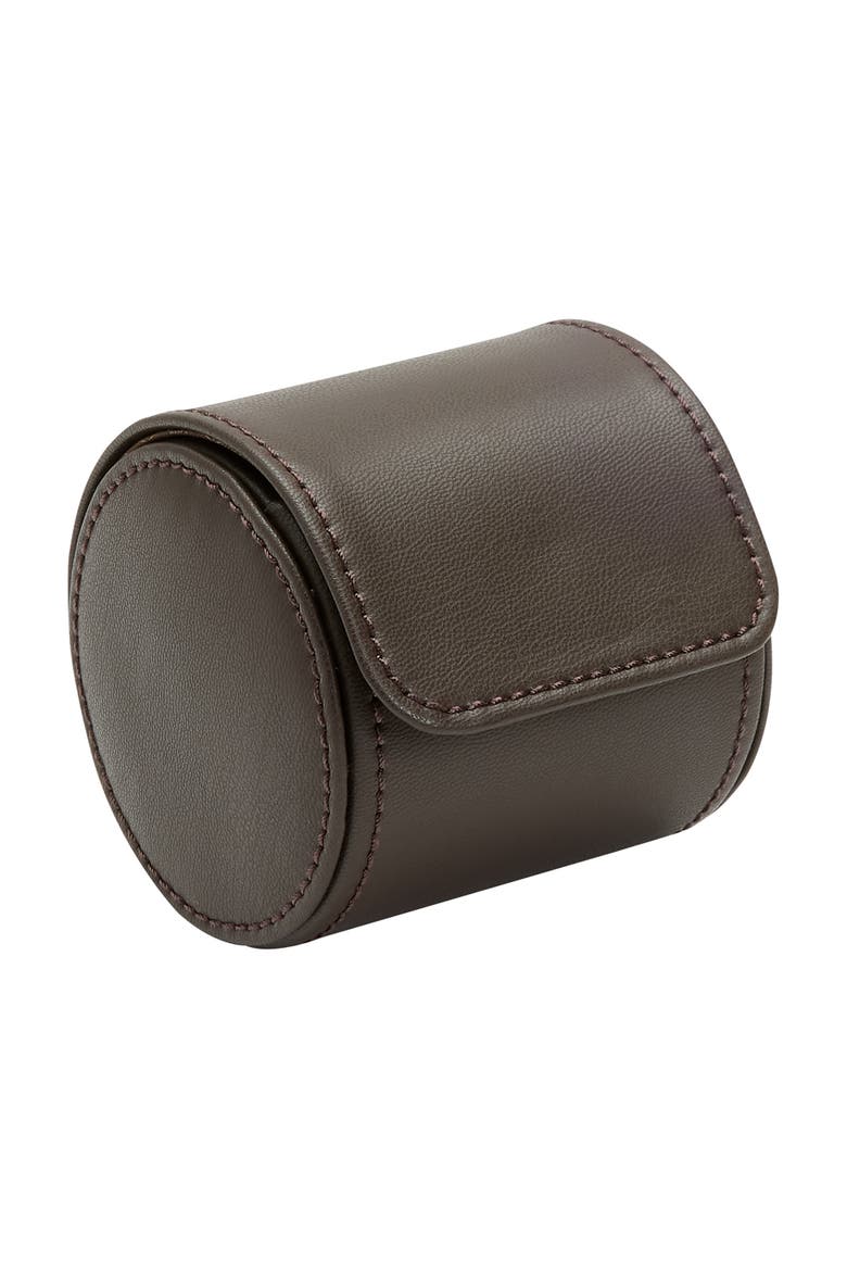 Earth Single Watch Roll, Alternate, color, Coffee