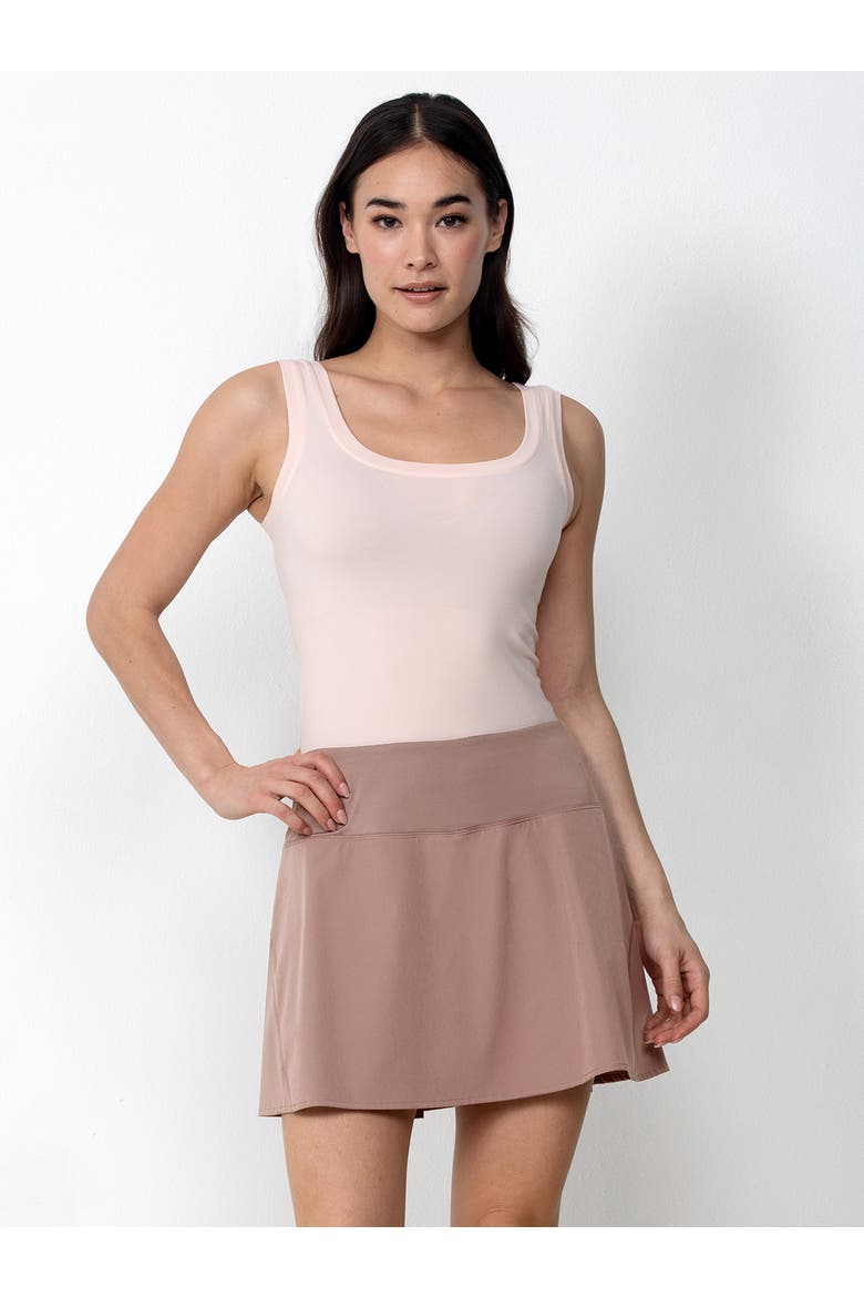 Pleated Skort, Main, color, Twilight Mauve