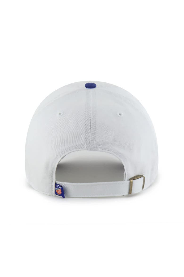 Men's '47  White FC Cincinnati Two-Tone Clean Up Adjustable Hat, Alternate, color, White