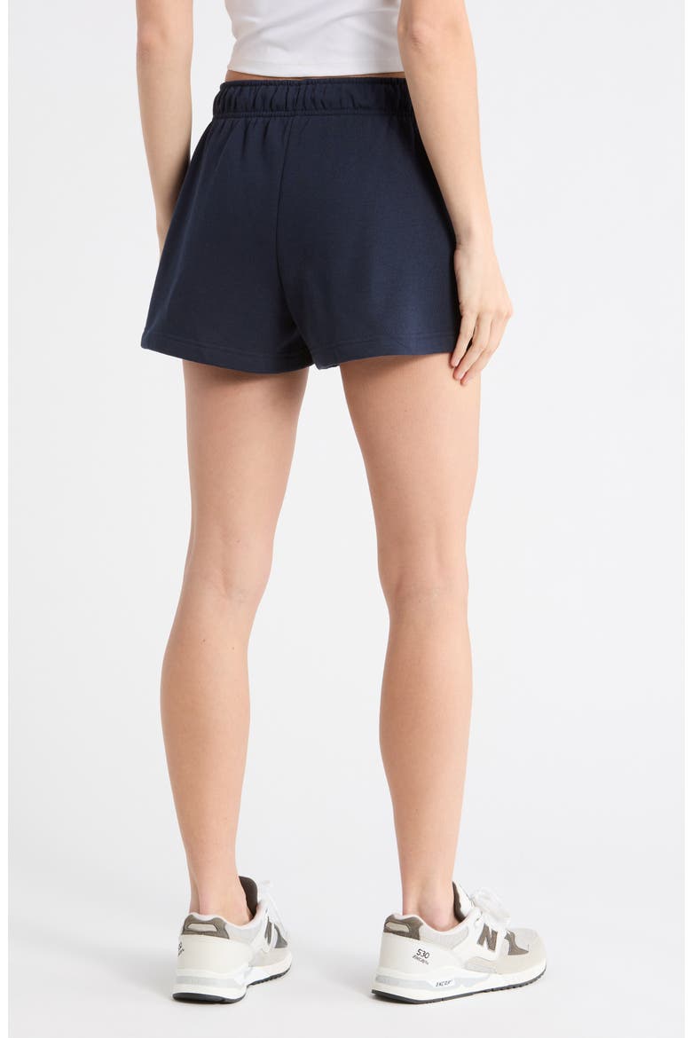 Feather Fleece Shorts, Alternate, color, NAVY SAPPHIRE