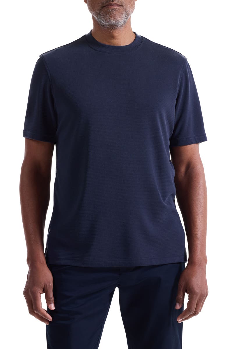 Bugatchi Orville Crewneck T-Shirt, Main, color, Navy