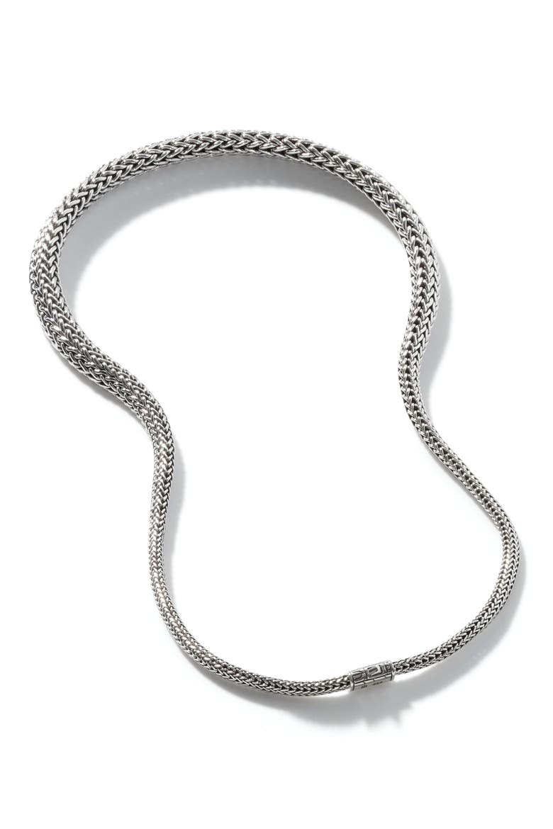Icon Necklace, Sterling Silver, 8.5mm, Alternate, color, SILVER