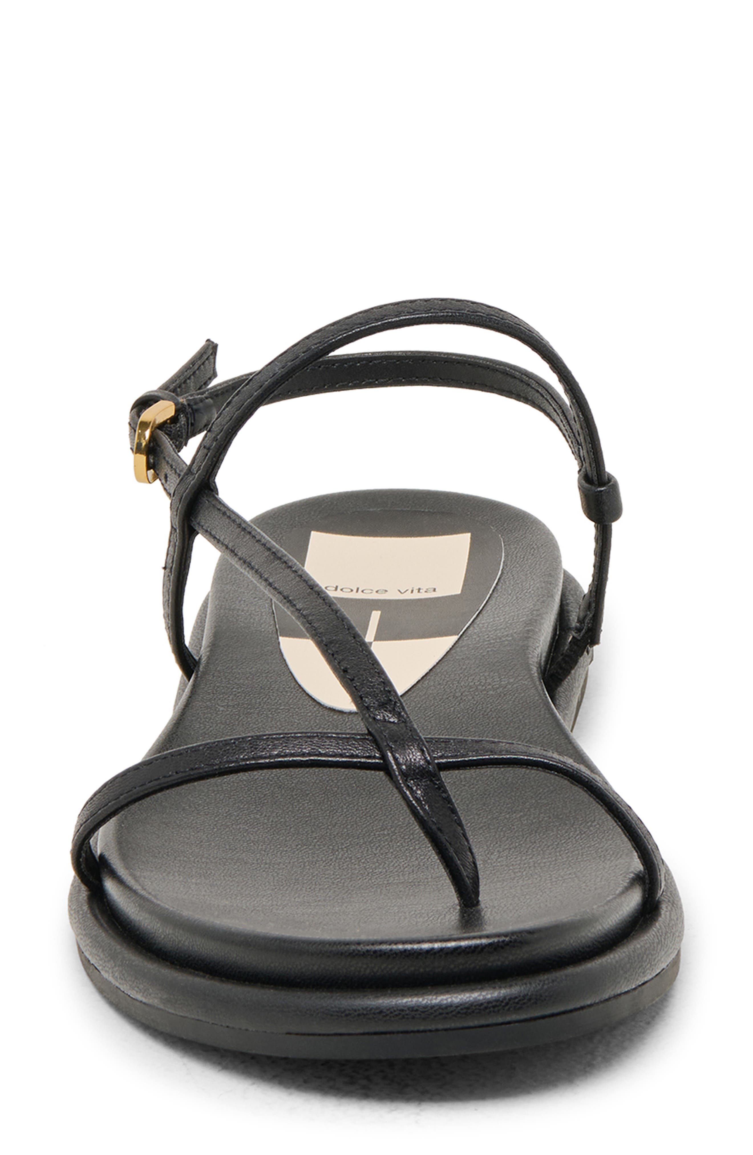 Dolce Vita Dallen Strappy Sandal, Alternate, color, Black Leather