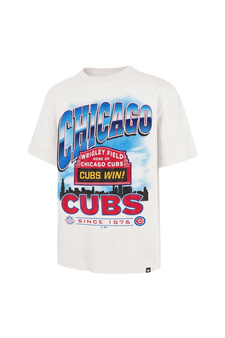 Men's '47 White Chicago Cubs Regional Upland Foundation T-Shirt, Alternate, color, White