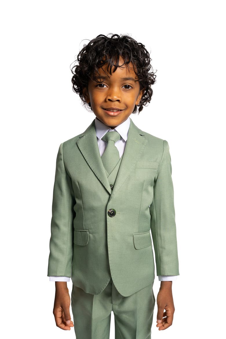Kids' Osiris 5-Piece Slim Fit Suit, Alternate, color, Mint Green