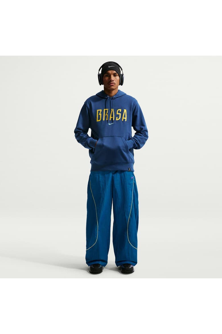 Men's Nike Blue Brazil National Team Club Hoodie, Main, color, Blue