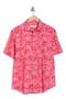 Palm Bliss Short Sleeve Cotton Button-Up Shirt