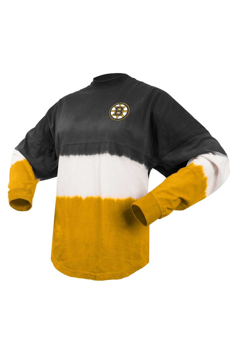 SPIRIT JERSEY Women's Fanatics Branded Black/Gold Boston Bruins Ombre Long Sleeve T-Shirt, Alternate, color, Black