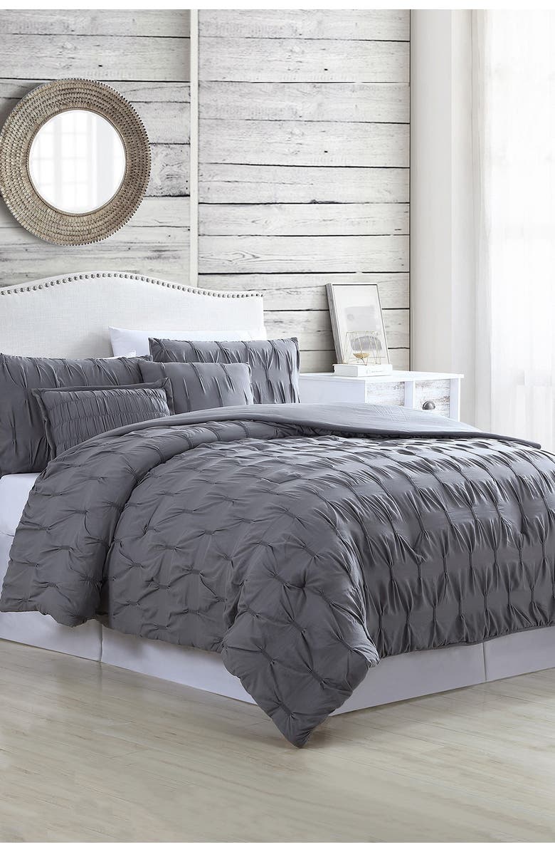 Modern Threads 5-Piece Textured Comforter Set - Harper, Main, color,