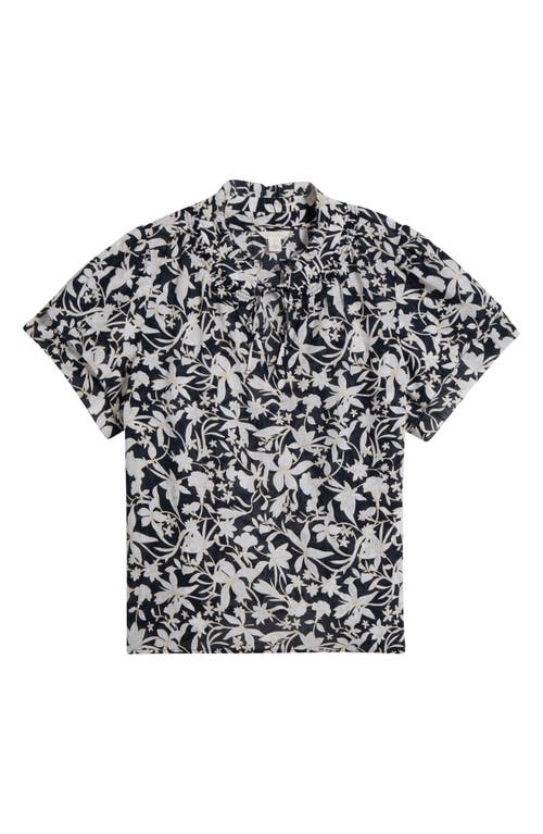 Caslonr Caslon(r) Floral Flounce Sleeve Top In Multi