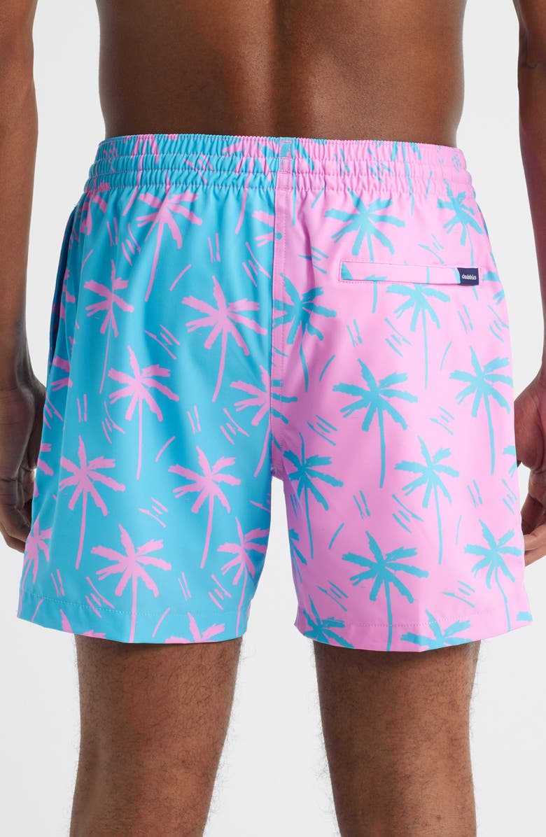 Chubbies The Prince of Prints 5.5-Inch Classic Lined Swim Trunks, Alternate, color, Bright Blue/ Pink