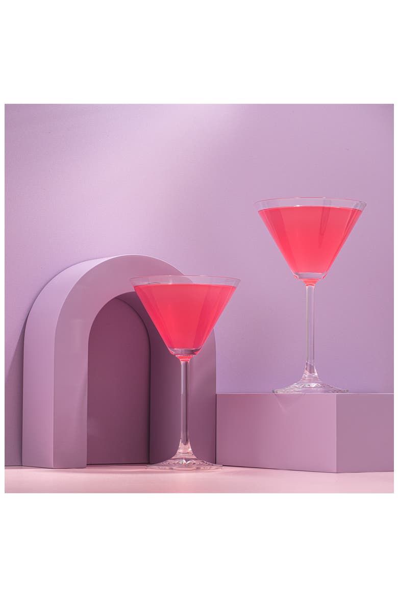 Olivia Set of 4 Martini Glasses, Alternate, color, CLEAR
