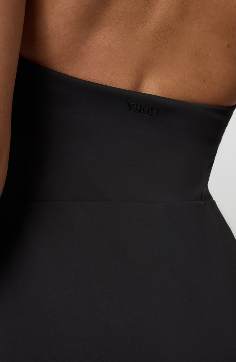 Vuori Tiebreak Halter Dress, Alternate, color, Black