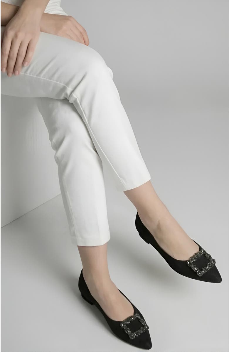 Menina Step Tiara Noir Flat, Alternate, color,