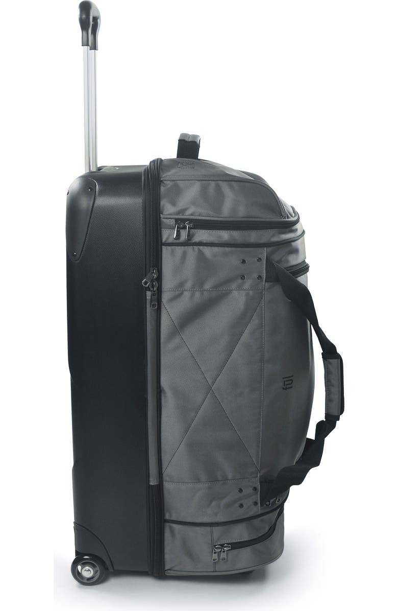 Ful Workhorse 30in Rolling Duffel Bag, Retractable Pull Handle, Split Level Storage, Alternate, color, Black