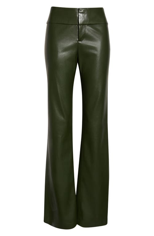 Alice And Olivia Alice + Olivia Olivia Faux Leather Pants In Green