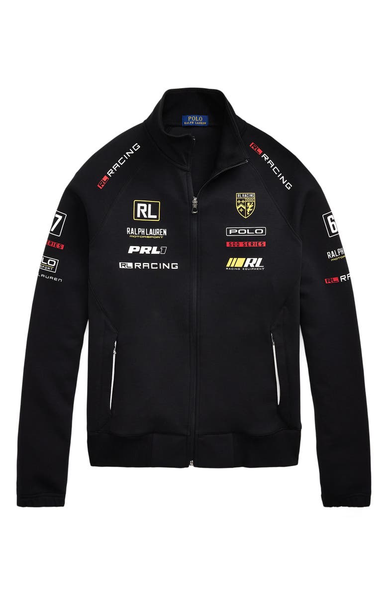 Polo Ralph Lauren Quilted Stretch Double-Knit Track Jacket, Alternate, color, 