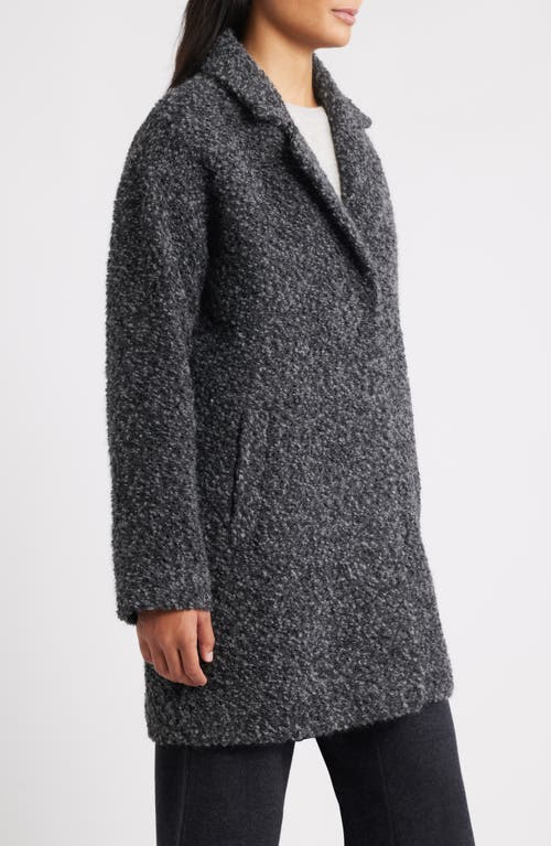 Eileen Fisher Alpaca & Wool Blend Faux Shearling Coat In Gray